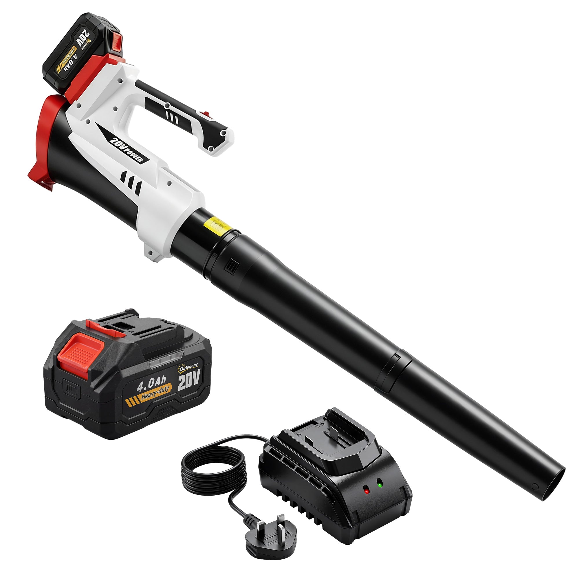 18V Cordless Leaf Blower with Battery and Charger