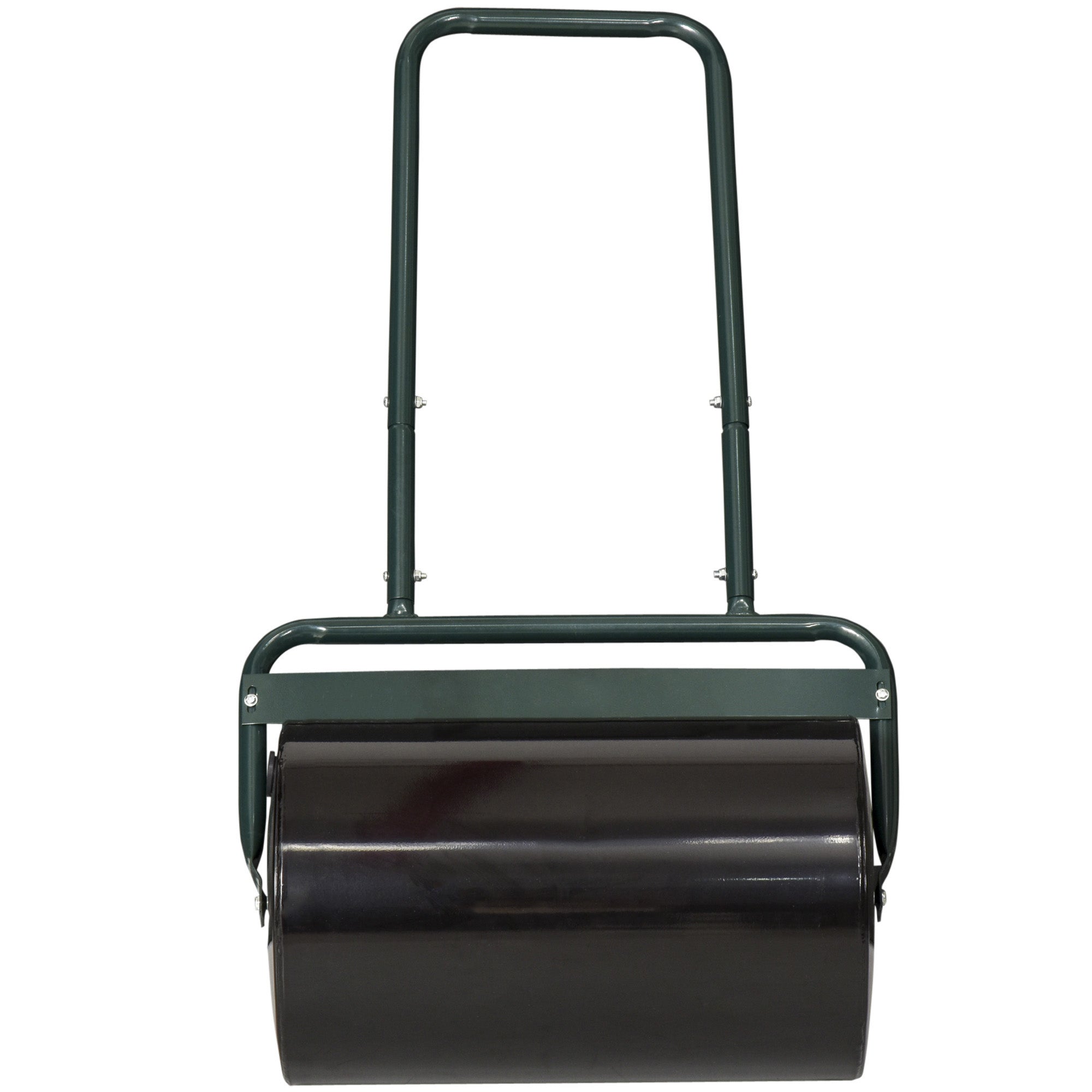 20-Inch Push/Tow Behind Lawn Roller Filled, Yard Roller with 10 Gal Water or Sand, Dark Green