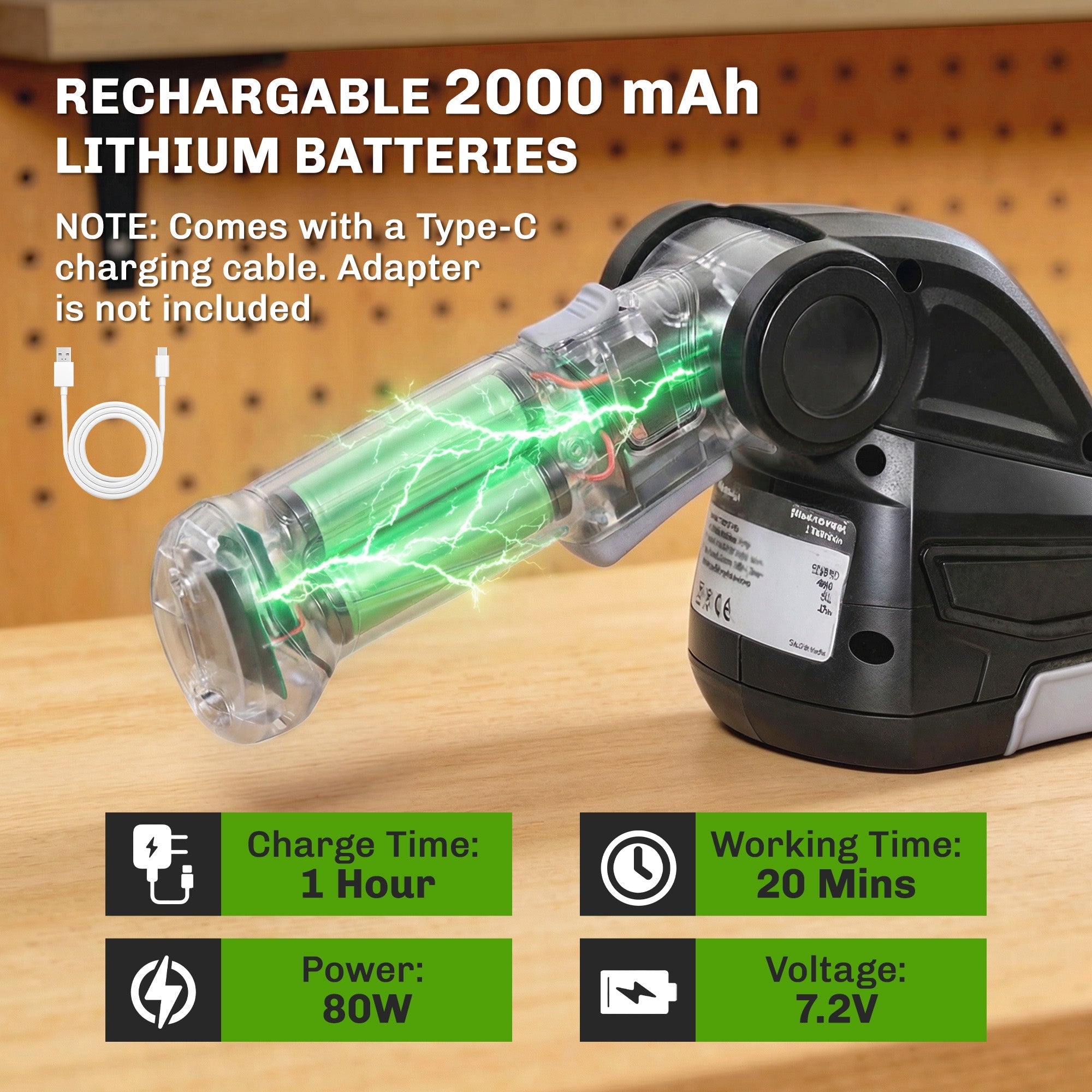 2-in-1 Cordless Hedge Trimmer & Grass Shear with 2 Batteries