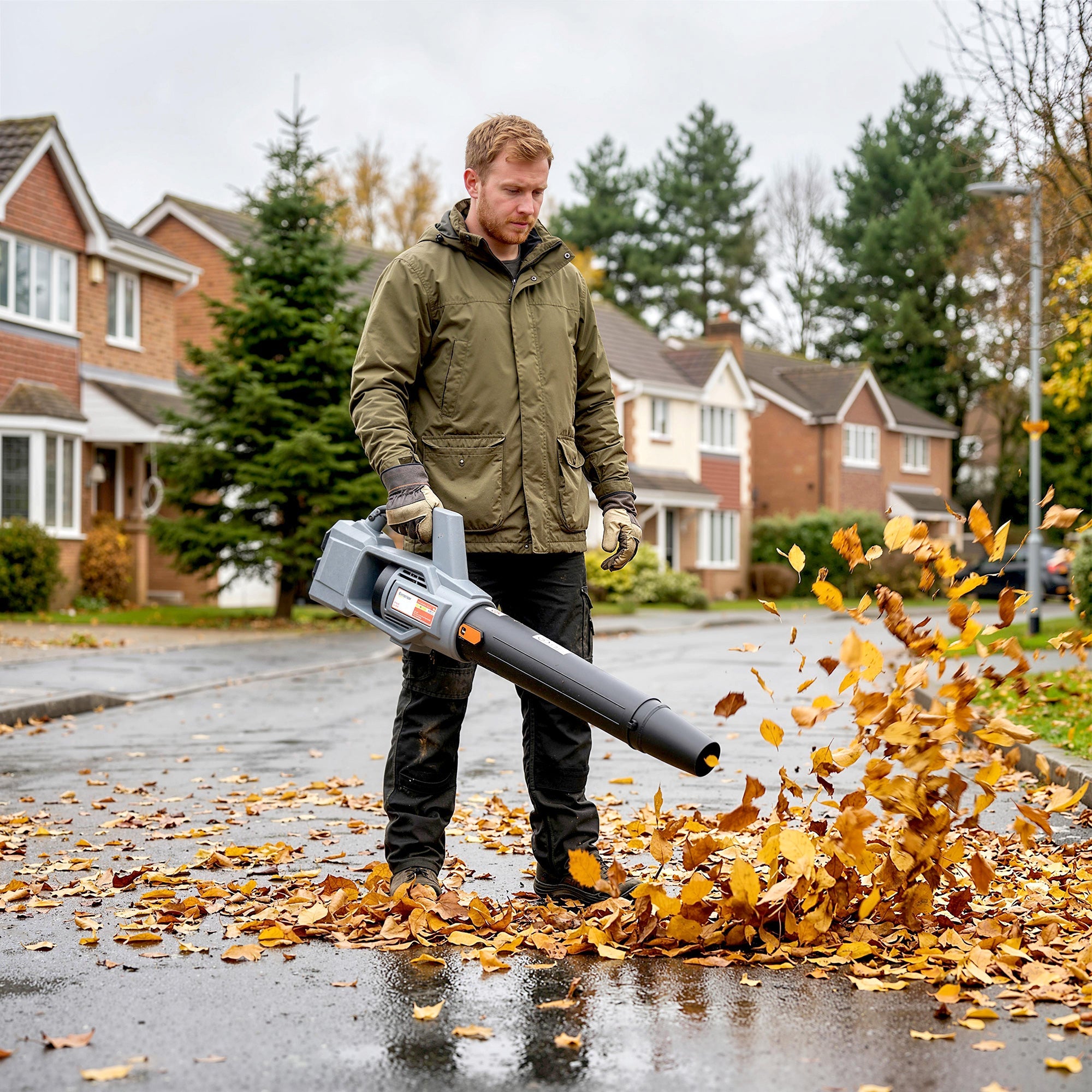 36V Cordless Leaf Blower with 2 Batteries and Charger