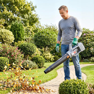 36V Cordless Leaf Blower with 2 Batteries and Charger