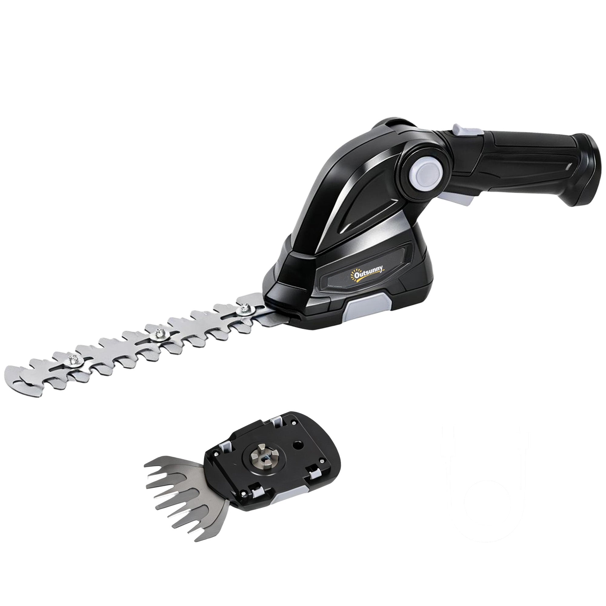 2-in-1 Cordless Hedge Trimmer & Grass Shear with 2 Batteries