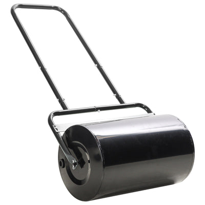 20" Heavy Duty Lawn Roller, Filled with 11 Gal Water/136 Lbs Sand, Black