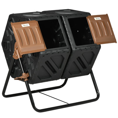 130L Rotating Composter with Ventilation Openings and Steel Legs