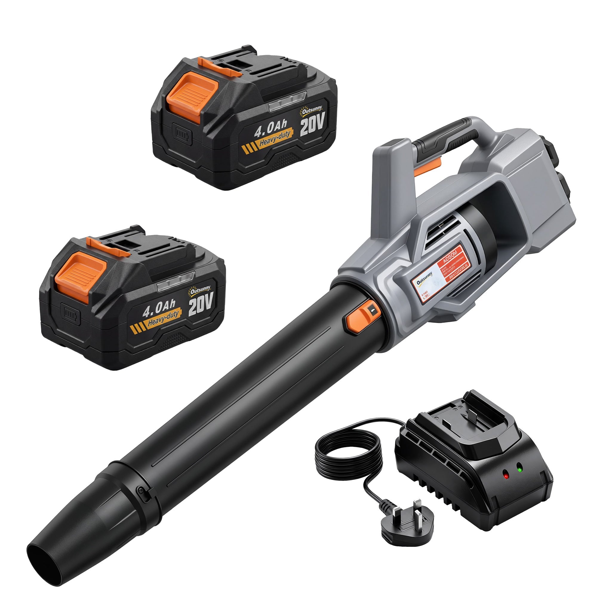 36V Cordless Leaf Blower with 2 Batteries and Charger