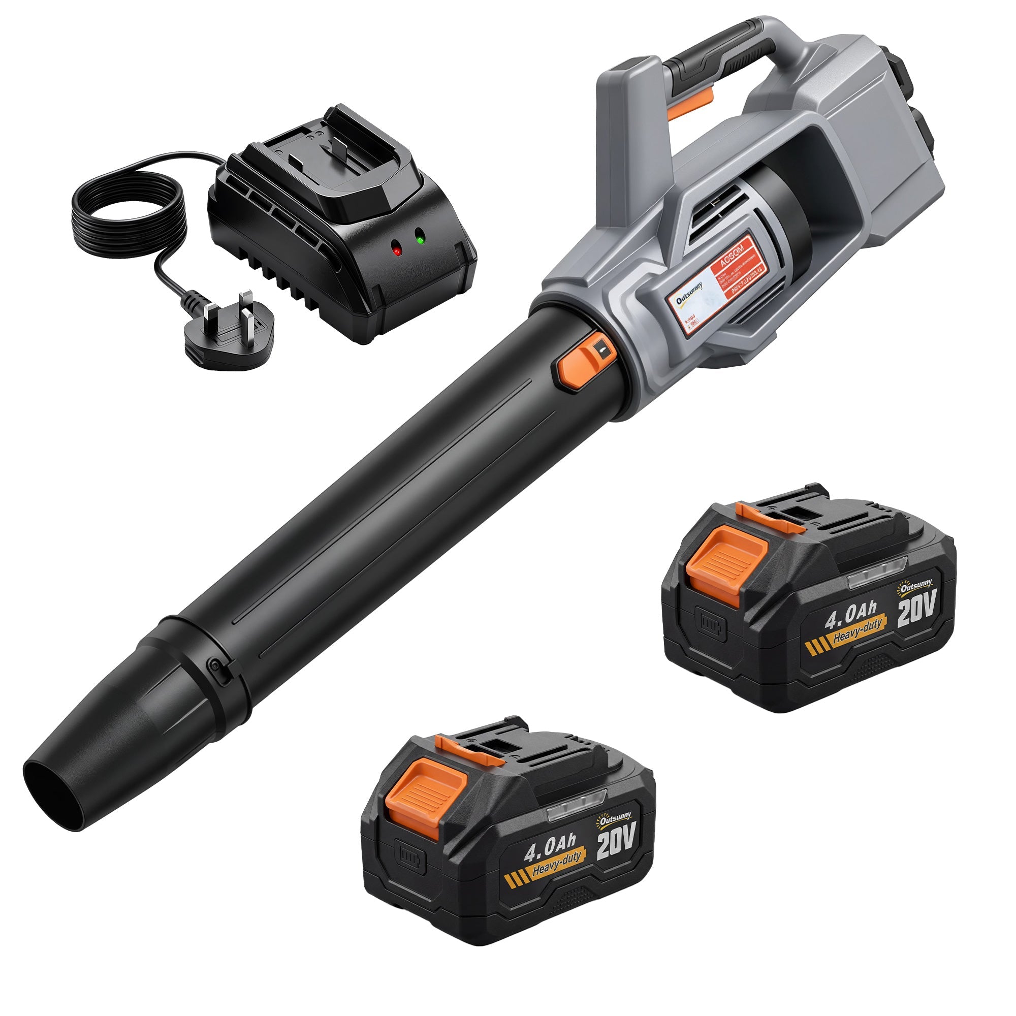 36V Cordless Leaf Blower with 2 Batteries and Charger