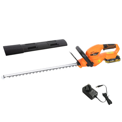 20" Cordless Hedge Trimmer with Battery and Charger, Orange