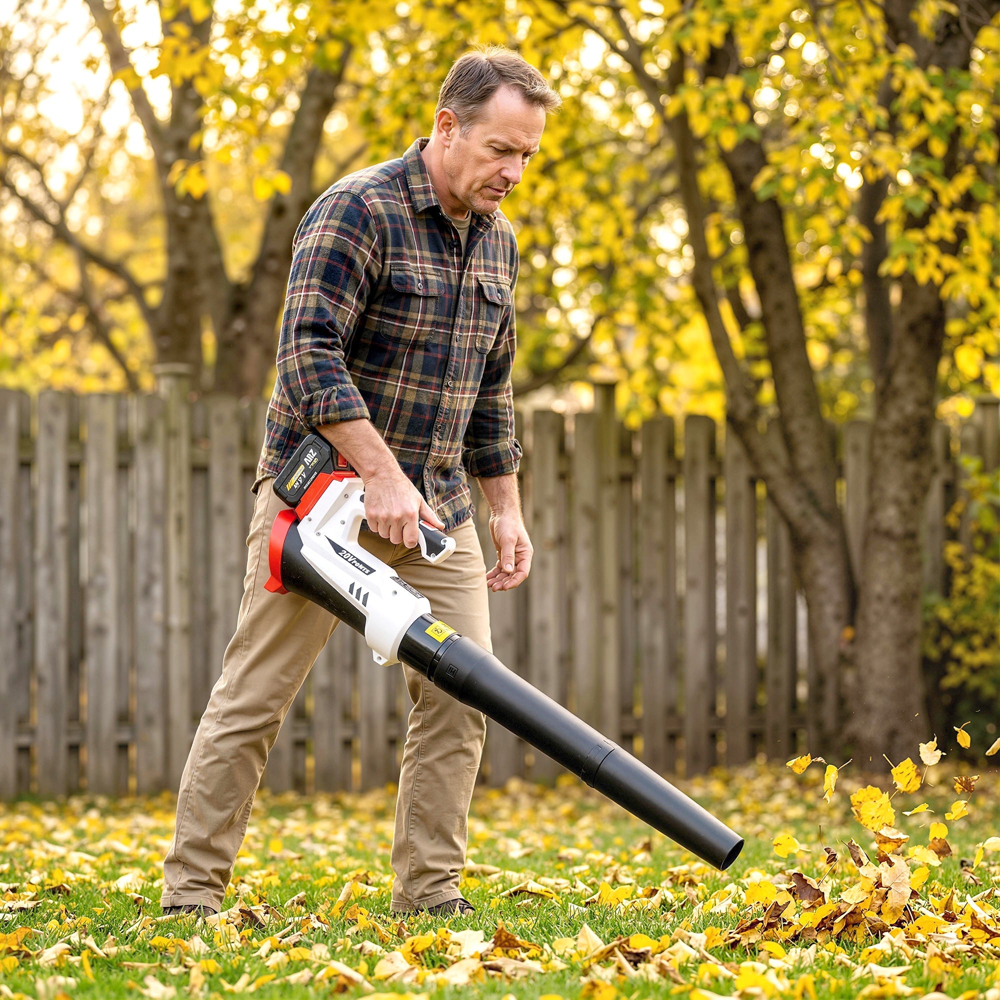 18V Cordless Leaf Blower with Battery and Charger