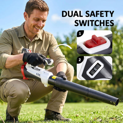 18V Cordless Leaf Blower with Battery and Charger